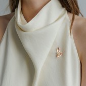 Brosa argint placata cu aur roz cu perla naturala alba DiAmanti SK25495GBR _W-G